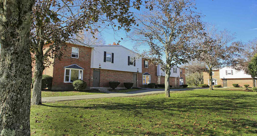 exterior view of merrimack townhouses