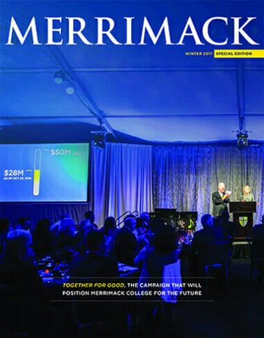 Merrimack Magazine Winter 2017 Cover