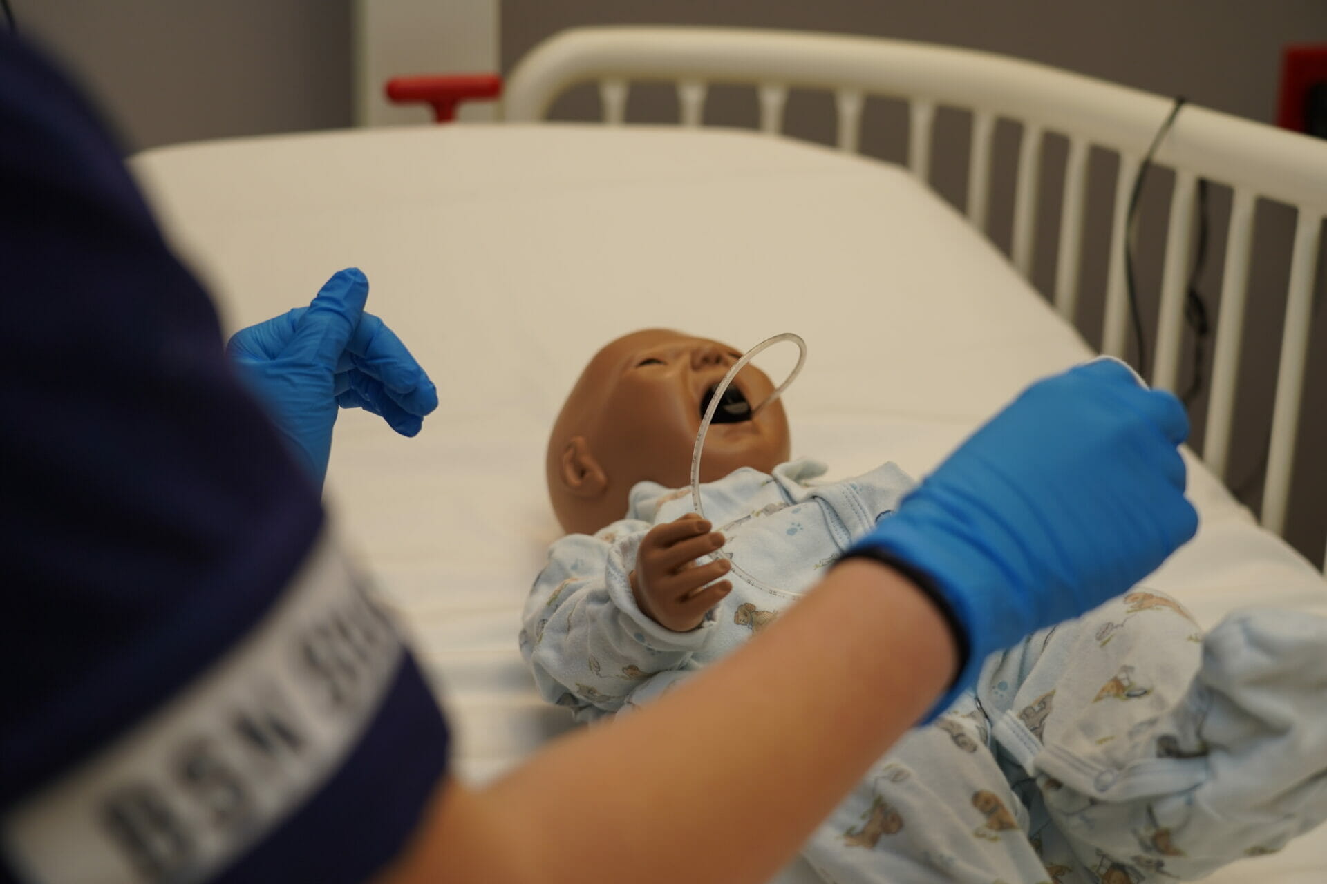 Care giving display at Nursing Center grand opening