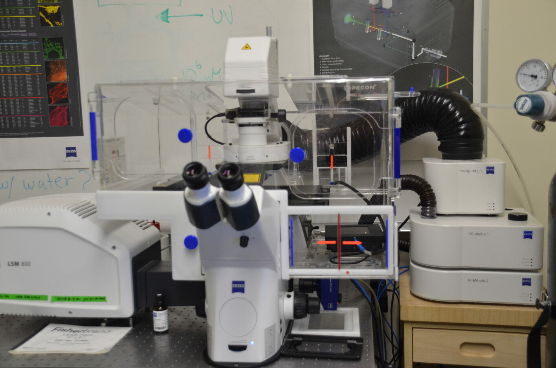 Laboratory equipment in Palmisano Hall.