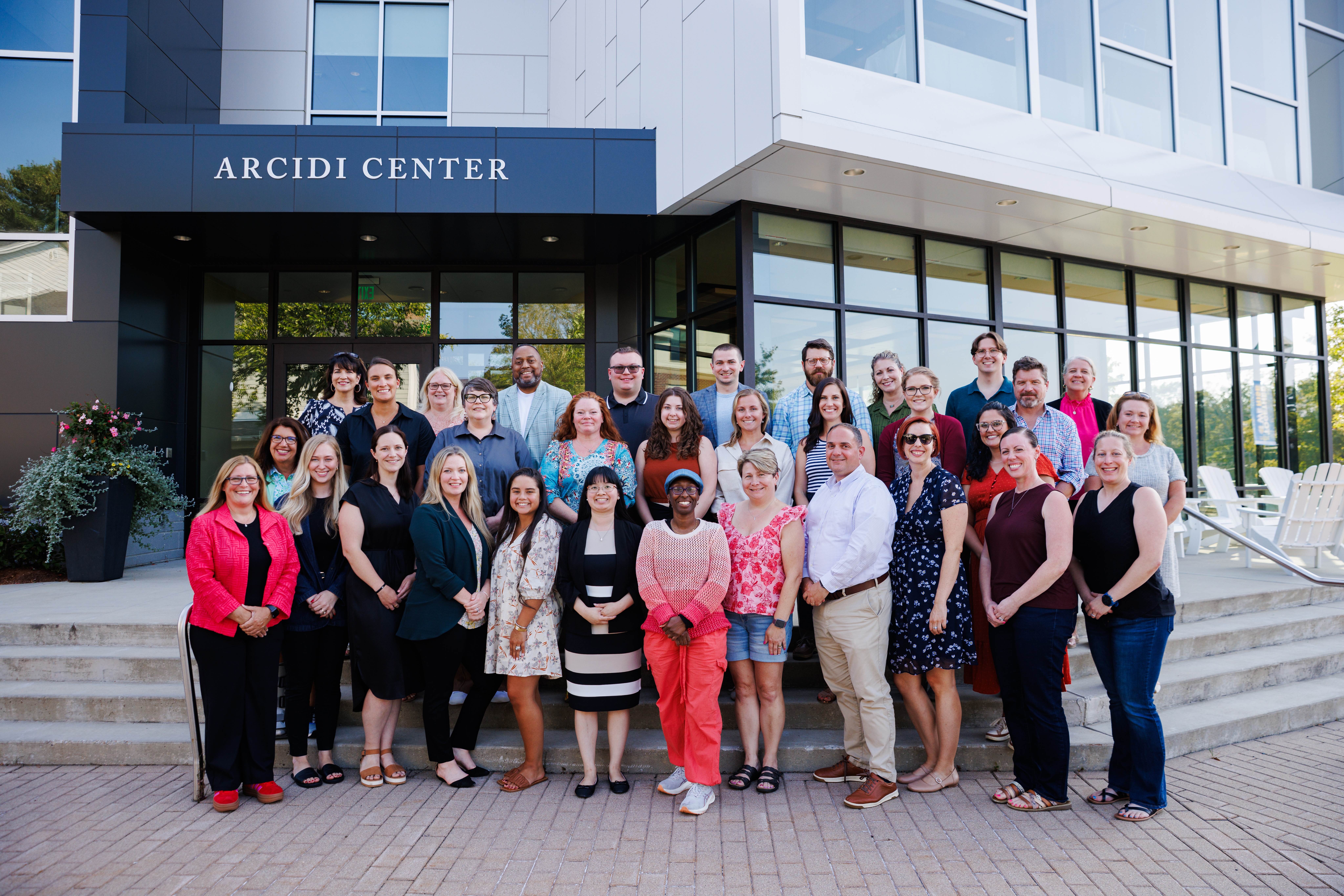 Merrimack's first EdD cohort at their residency.