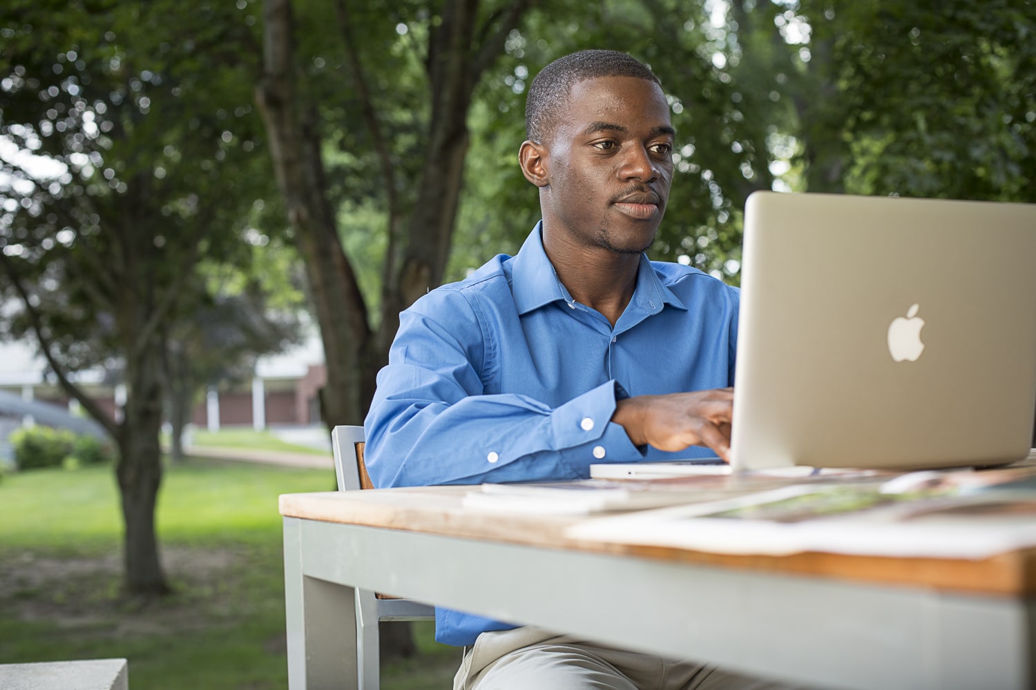 student on laptop