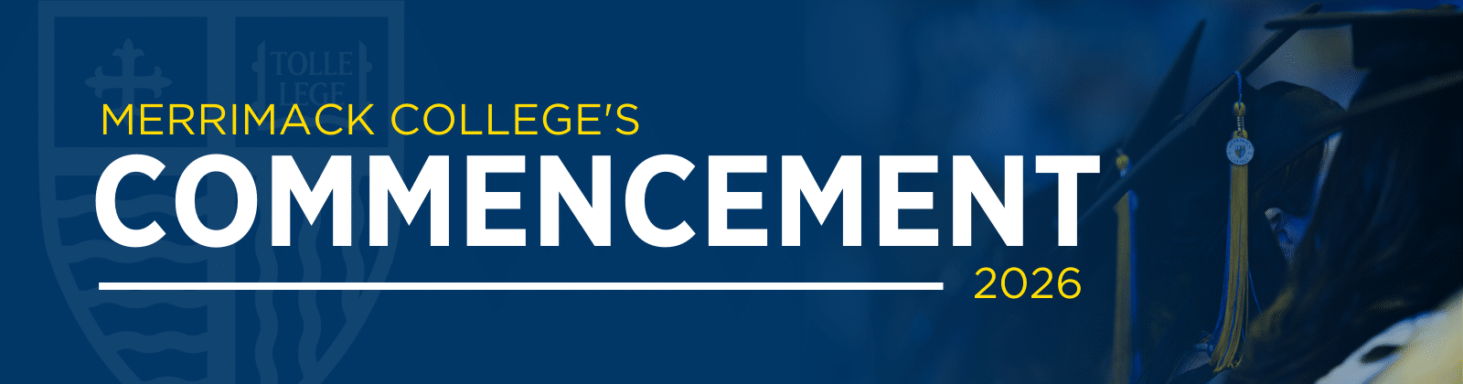 Merrimack College Commencement 2026 Banner