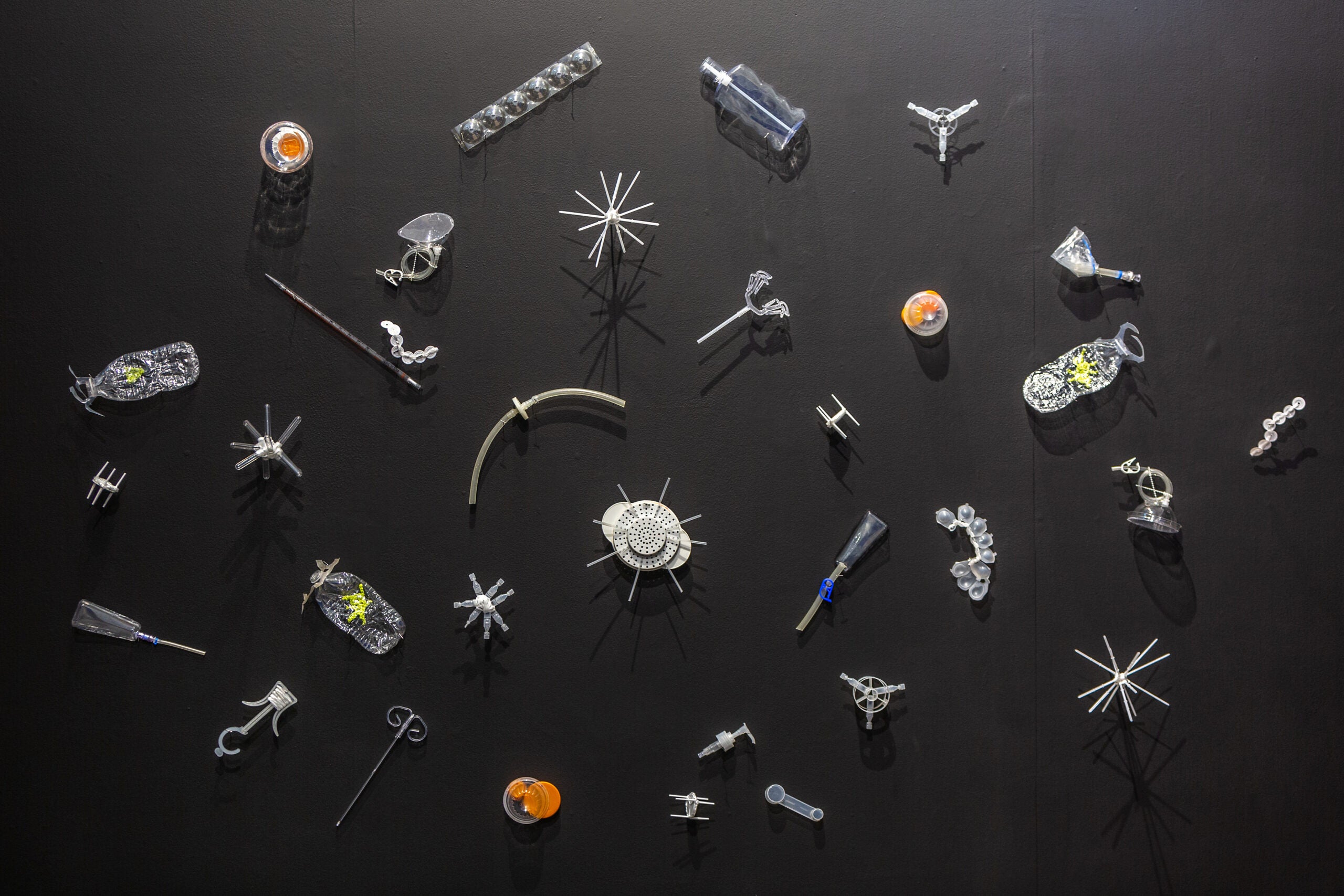 Plankton, 2021 (discarded plastic) by Michelle Lougee