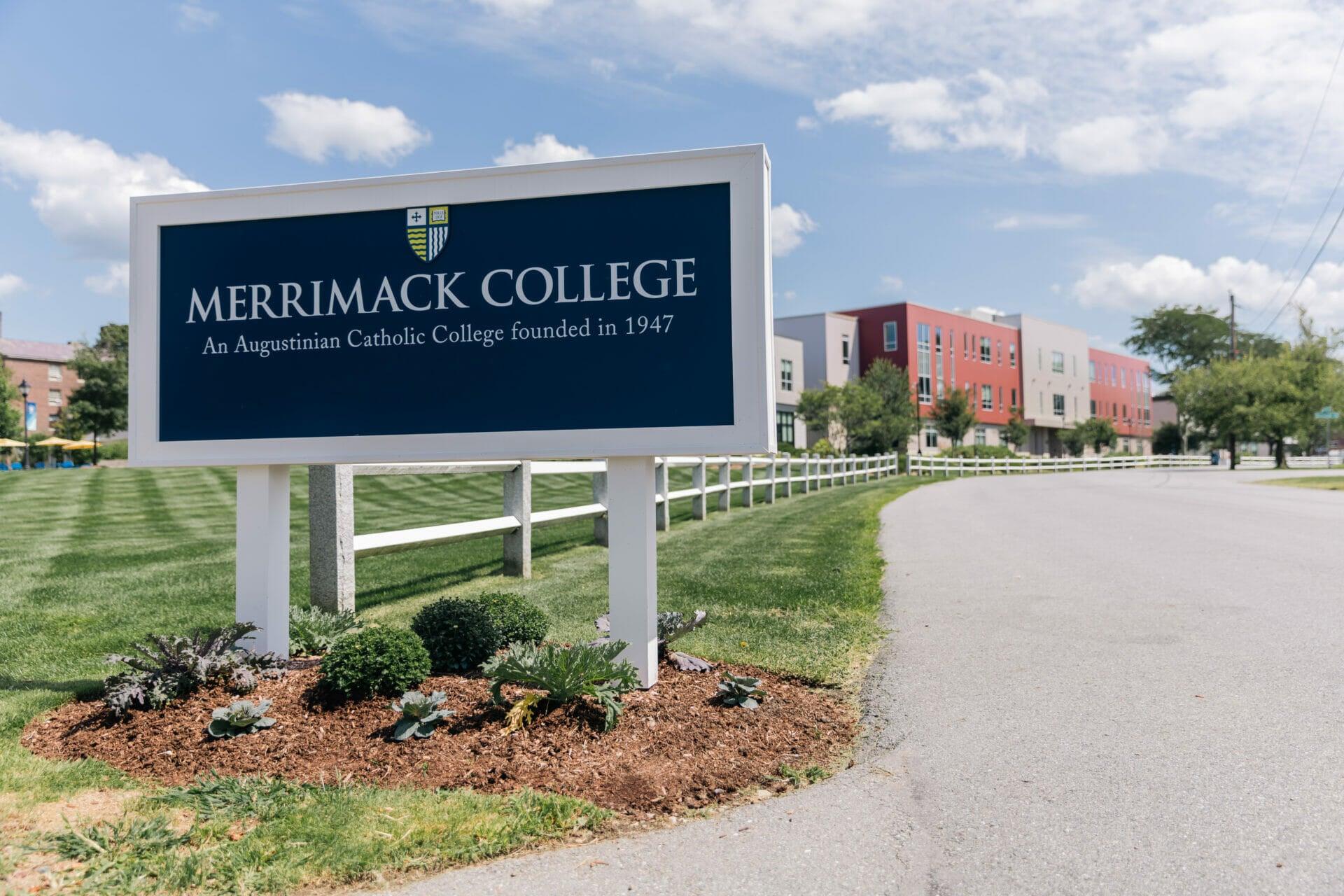 Merrimack College Sign