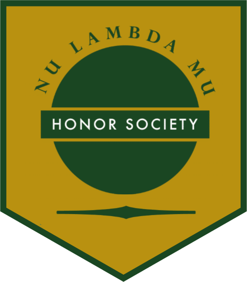 Nu Lamda Mu Honor Society logo