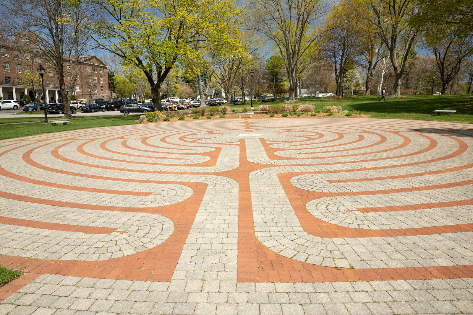 Walking labyrinth on Merrimack campus