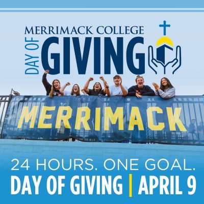 Merrimack College, Day of Giving, Students Cheering