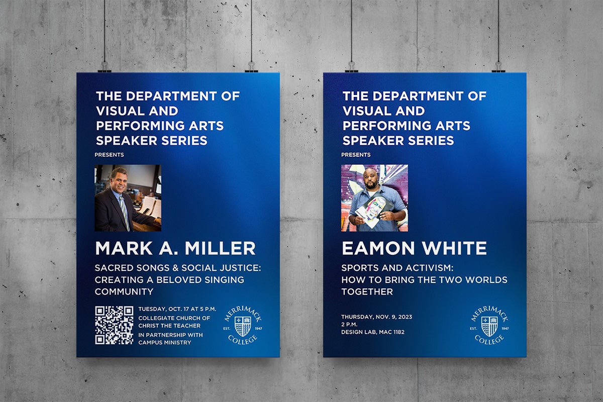 VPA Speaker Series Posters for Mark Miller and Eamon White