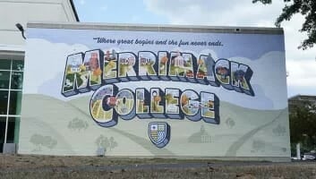 Merrimack College mural